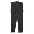 DKNY Womens Slim Black Denim Jeans Zip W29 L26 Stylish Cotton Blend