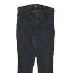 DKNY Womens Slim Black Denim Jeans Zip W29 L26 Stylish Cotton Blend
