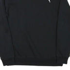 PUMA Mens Black Crew Neck Sweatshirt S Cotton Blend Pullover Logo Casual