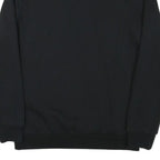 PUMA Mens Black Crew Neck Sweatshirt S Cotton Blend Pullover Logo Casual