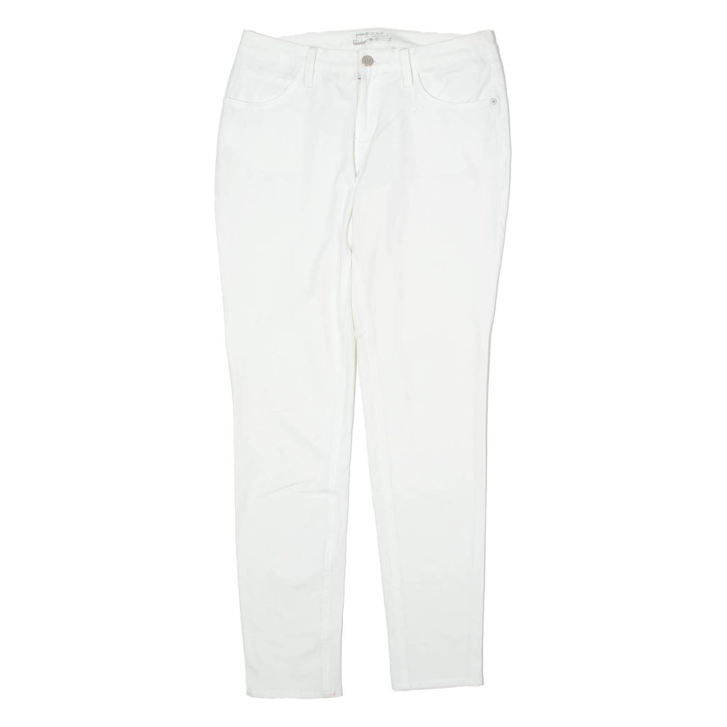 NIKE Golf Womens Twill Trousers White Regular Tapered W30 L29