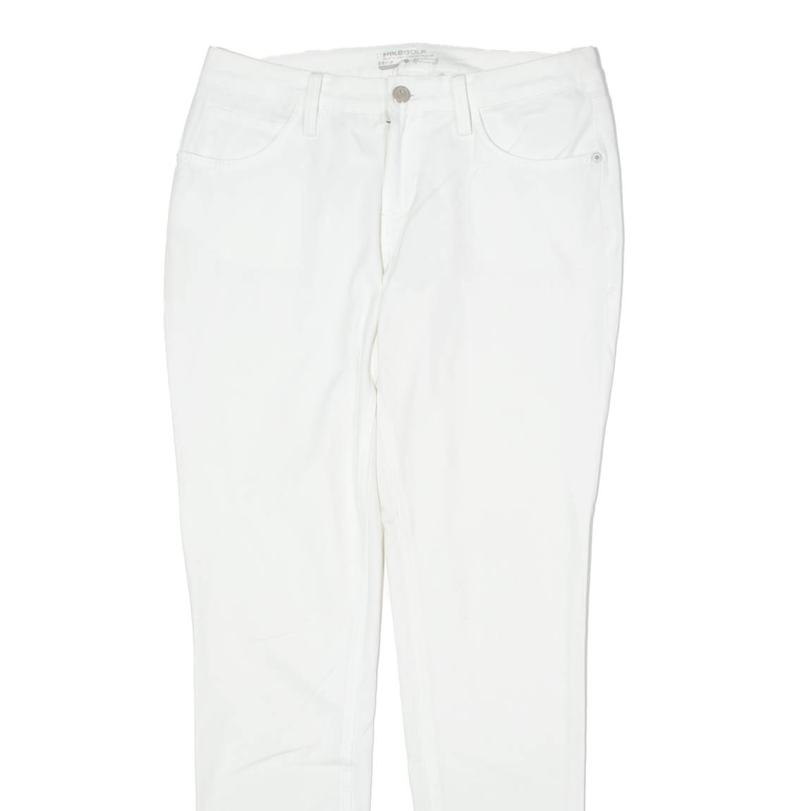 NIKE Golf Womens Twill Trousers White Regular Tapered W30 L29