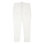KAREN MILLEN Womens Slim White Denim Jeans W31 L28 Zip Closure Stylish