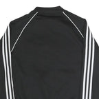 ADIDAS ORIGINALS Womens Black & White Sports Track Jacket UK 14 Polyester Blend