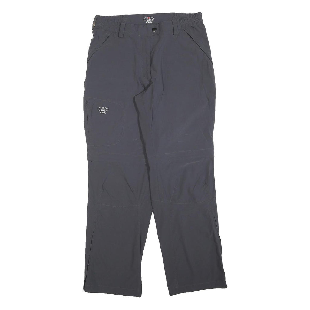 MAUL Womens Polyester Blend Black Regular Fit Straight Leg Trousers W32 L32