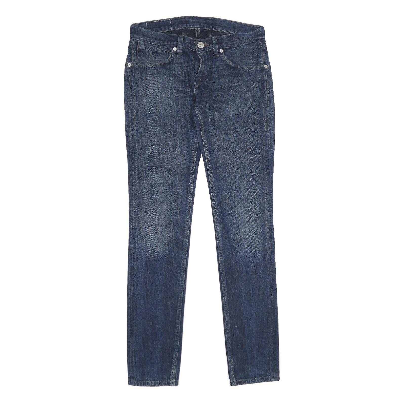 LEVI'S Womens Jeans Blue Regular Straight Denim Medium W30 L34 Classic Fit Zip