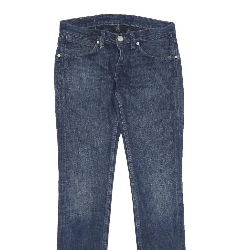 LEVI'S Womens Jeans Blue Regular Straight Denim Medium W30 L34 Classic Fit Zip