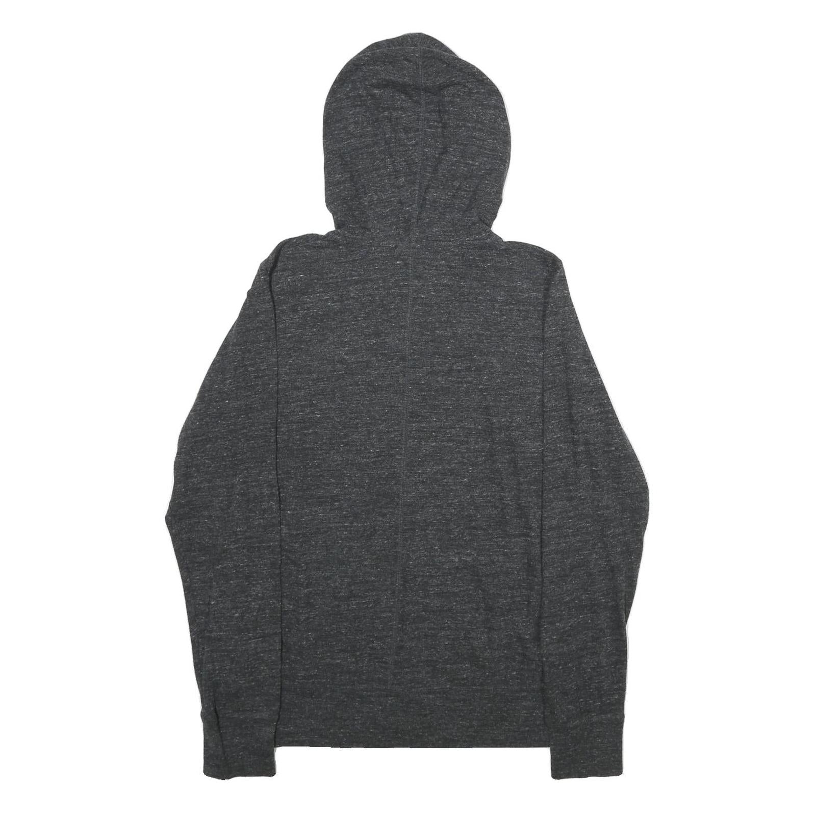 NIKE Womens Charcoal Grey Zip Up Hoodie XL Cotton Blend Casual Sports