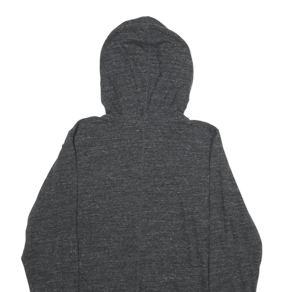 NIKE Womens Charcoal Grey Zip Up Hoodie XL Cotton Blend Casual Sports