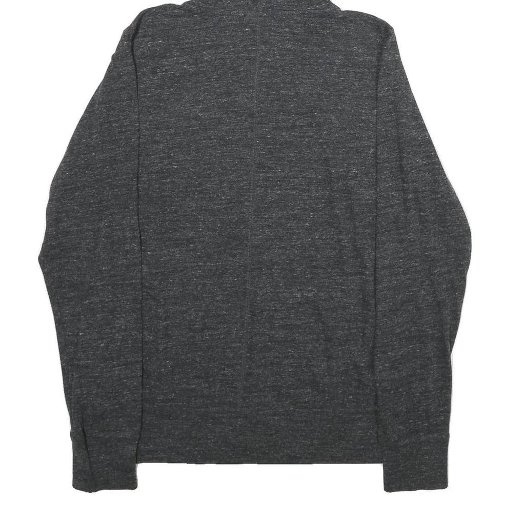 NIKE Womens Charcoal Grey Zip Up Hoodie XL Cotton Blend Casual Sports