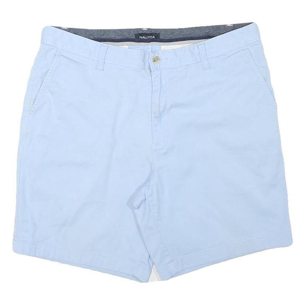 NAUTICA Mens Shorts Blue Casual Plain XL W34 Cotton Blend