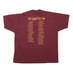 THE BEST Mens Maroon LAHS Hoops Graphic T-Shirt XL Short Sleeve Crew Neck Retro