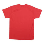 GILDAN Mens Red Baseball Tournament Champions Graphic T-Shirt L Short Sleeve