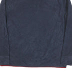 NAUTICA Mens Navy & Red Plain Jumper 1/4 Zip Polyester Blend XL Casual Warm