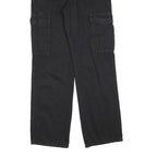 STR Womens Cotton Blend Black Regular Cargo Trousers W28 L32 Casual Workwear