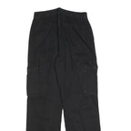 STR Womens Cotton Blend Black Regular Cargo Trousers W28 L32 Casual Workwear