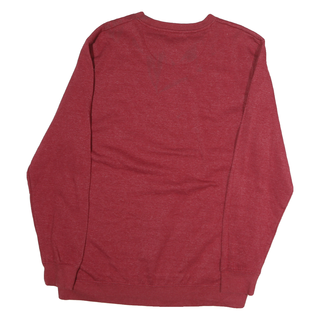 COLLOSEUM Mens Red UIndy Crew Neck XL Cotton Sweatshirt Casual Comfortable