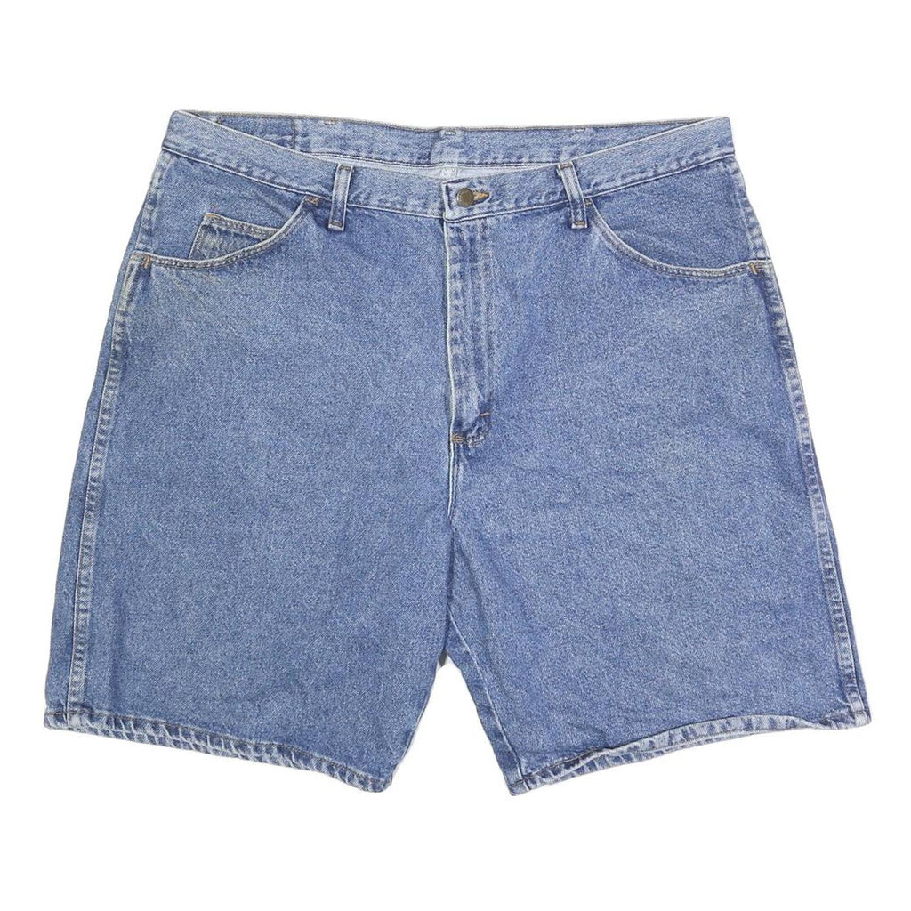 WRANGLER Mens Denim Blue Casual Shorts 2XL W38 Cotton Blend Classic Fit