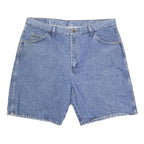 WRANGLER Mens Denim Blue Casual Shorts 2XL W38 Cotton Blend Classic Fit