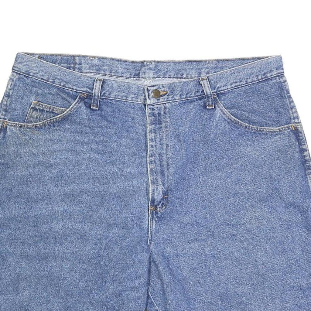 WRANGLER Mens Denim Blue Casual Shorts 2XL W38 Cotton Blend Classic Fit