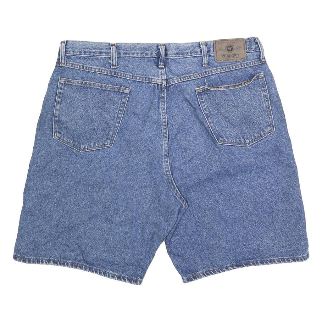 WRANGLER Mens Denim Blue Casual Shorts 2XL W38 Cotton Blend Classic Fit