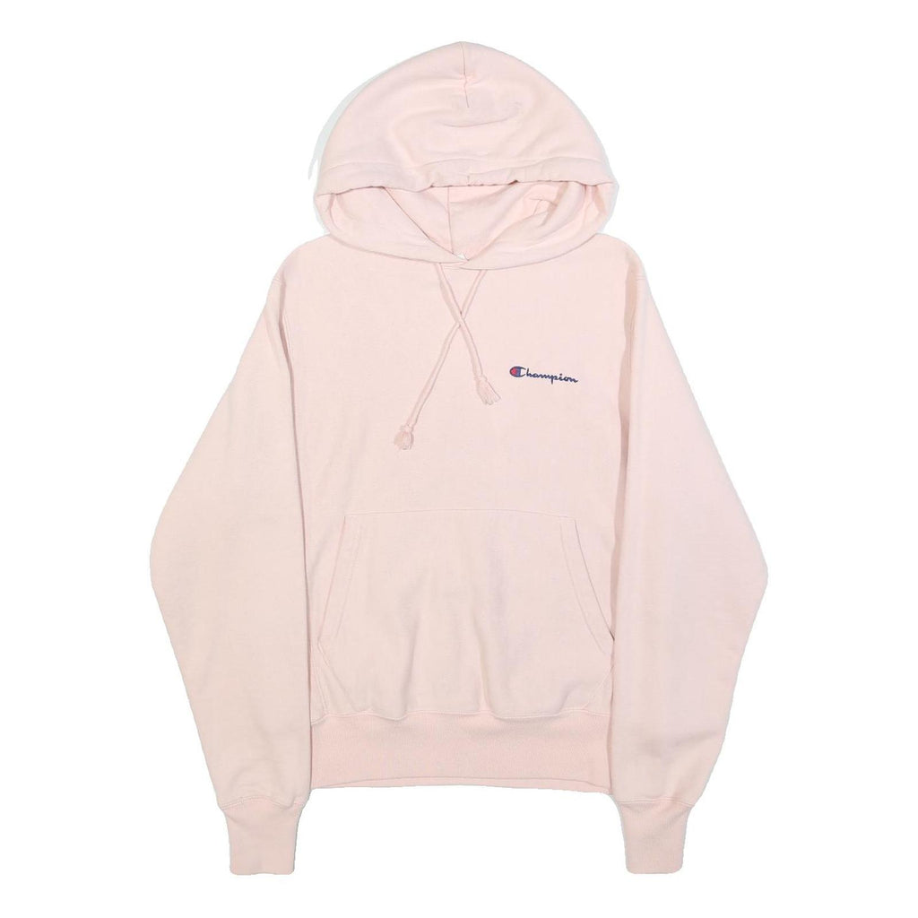 CHAMPION REVERSE WEAVE Womens Pink Hoodie S Cotton Blend Soft Comfort Casual