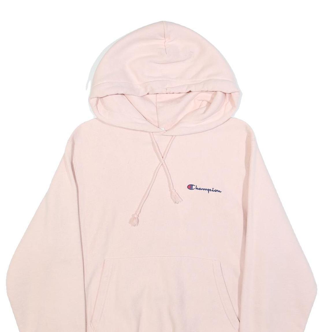 CHAMPION REVERSE WEAVE Womens Pink Hoodie S Cotton Blend Soft Comfort Casual