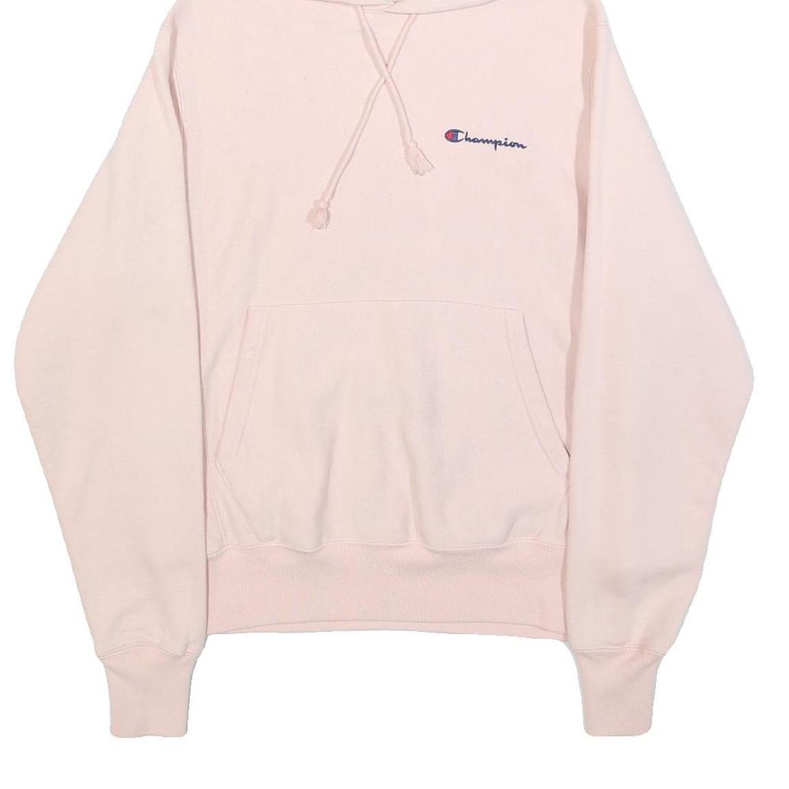 CHAMPION REVERSE WEAVE Womens Pink Hoodie S Cotton Blend Soft Comfort Casual