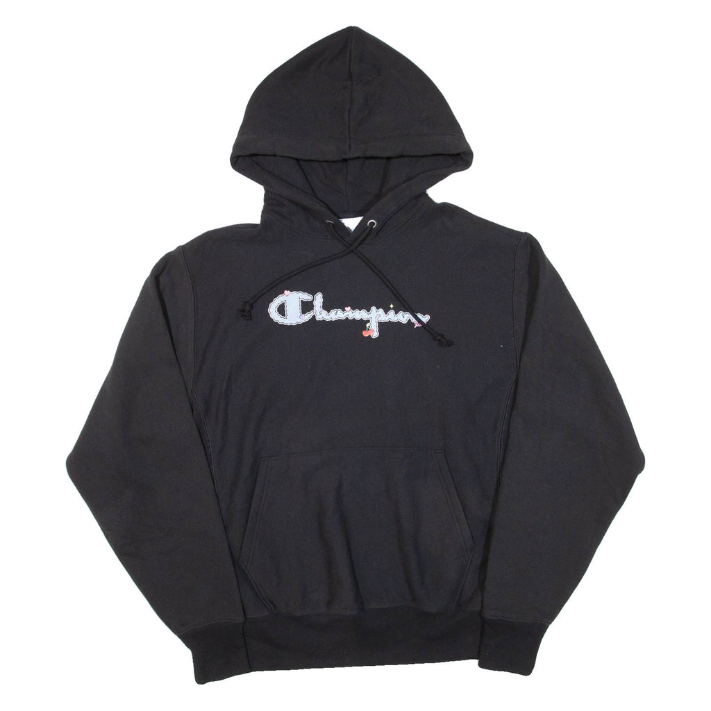 CHAMPION REVERSE WEAVE Womens Black Hoodie M