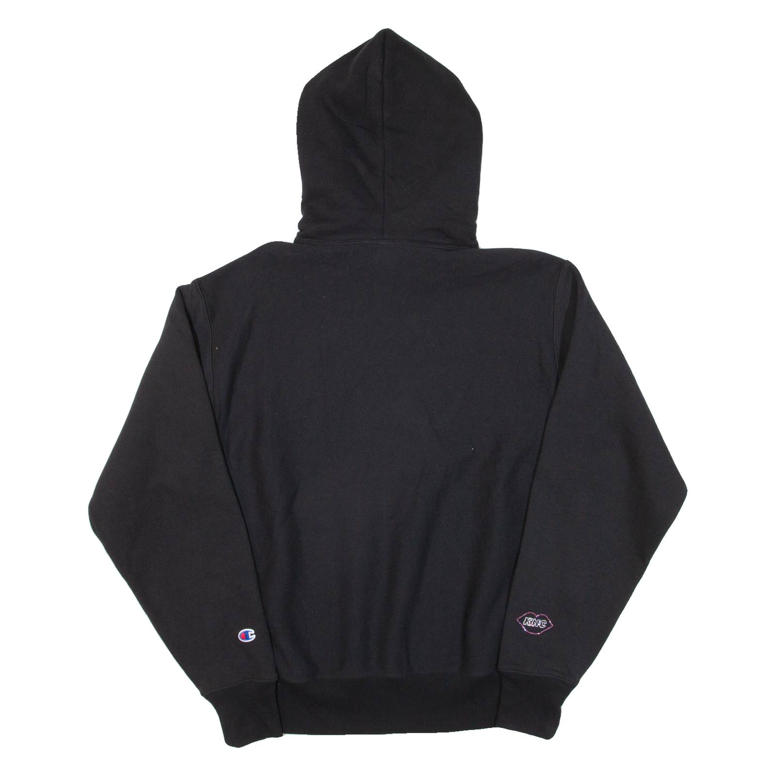 CHAMPION REVERSE WEAVE Womens Black Hoodie M
