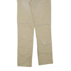 CARHARTT Mens Cotton Blend Beige Regular Straight Trousers W34 L34 Workwear Zip