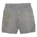 CARHARTT Mens Shorts Grey Casual Cotton Blend XL W38 Workwear Utility