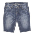 SILVER JEAN CO Womens Denim Blue Casual Shorts M W33 Suki Style Pockets