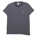 JACK WILLS Mens Navy & White Striped T-Shirt XS Short Sleeve Crew Neck Classic