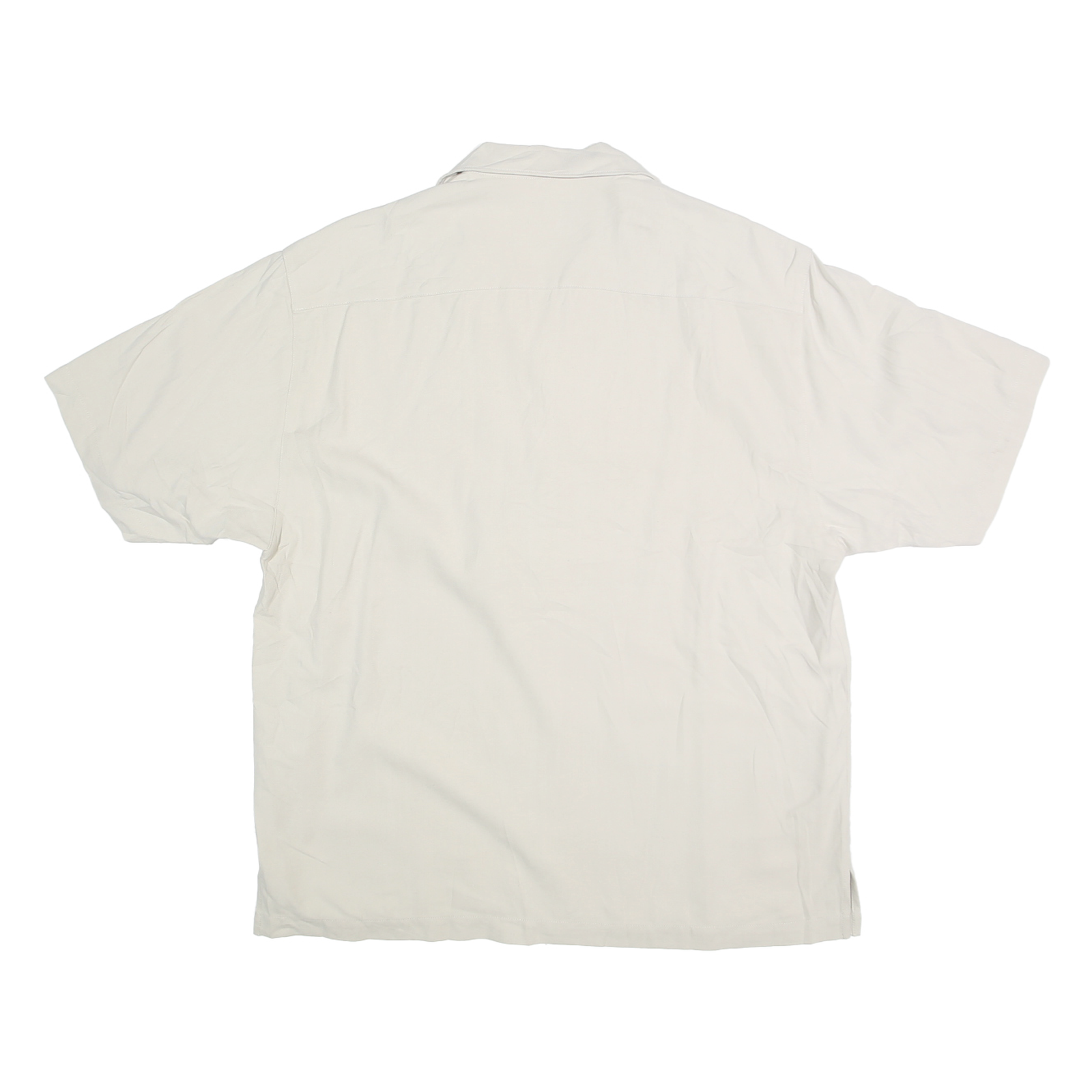 EAGLE DRY GOODS Mens White Silk Casual Shirt M FormFactor Sequoia Team Logo