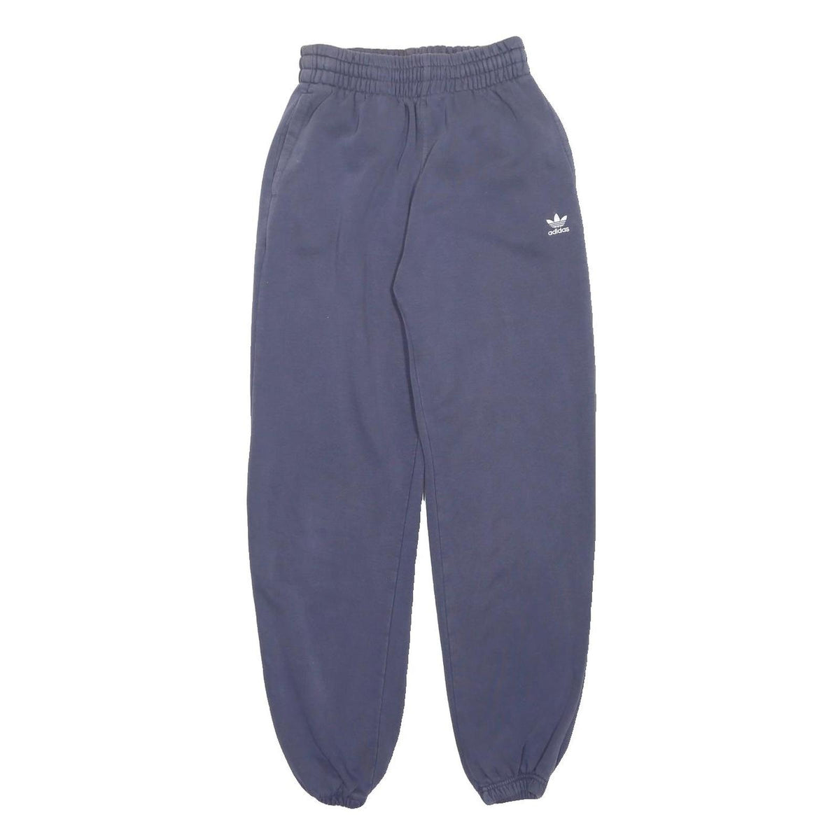 ADIDAS Womens Joggers Blue Slim Tapered UK 10 W25 L28 Trefoil Logo Casual
