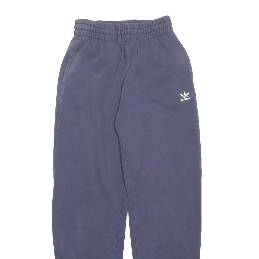 ADIDAS Womens Joggers Blue Slim Tapered UK 10 W25 L28 Trefoil Logo Casual