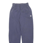 ADIDAS Womens Joggers Blue Slim Tapered UK 10 W25 L28 Trefoil Logo Casual