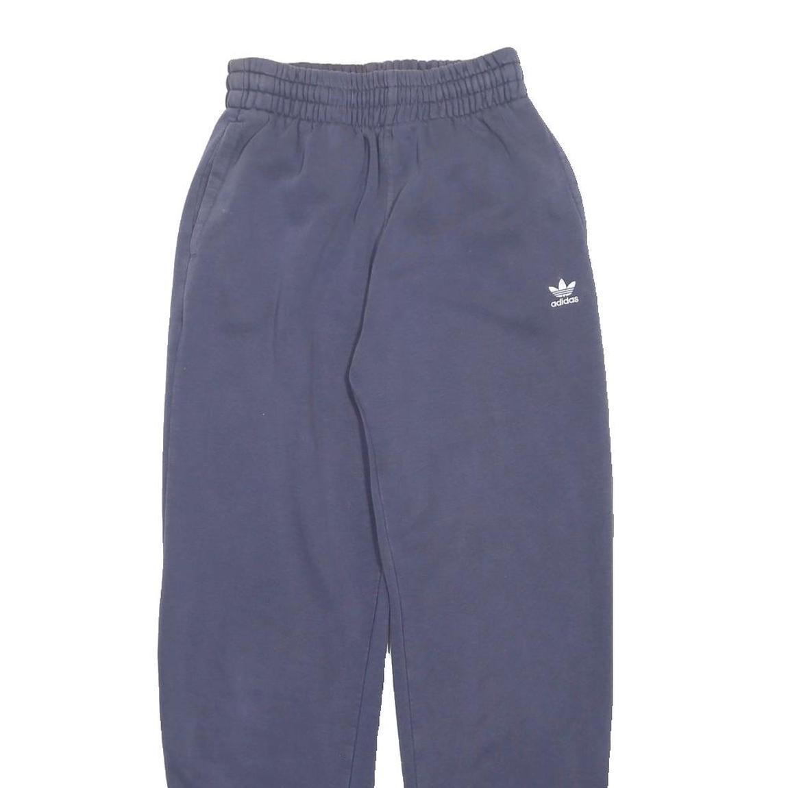 ADIDAS Womens Joggers Blue Slim Tapered UK 10 W25 L28 Trefoil Logo Casual