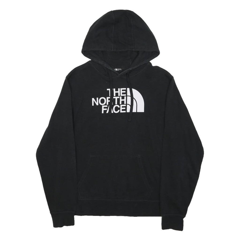 THE NORTH FACE Mens Black Hoodie S Cotton Blend Pullover Casual Logo Sweatshirt