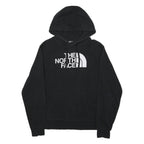 THE NORTH FACE Mens Black Hoodie S Cotton Blend Pullover Casual Logo Sweatshirt