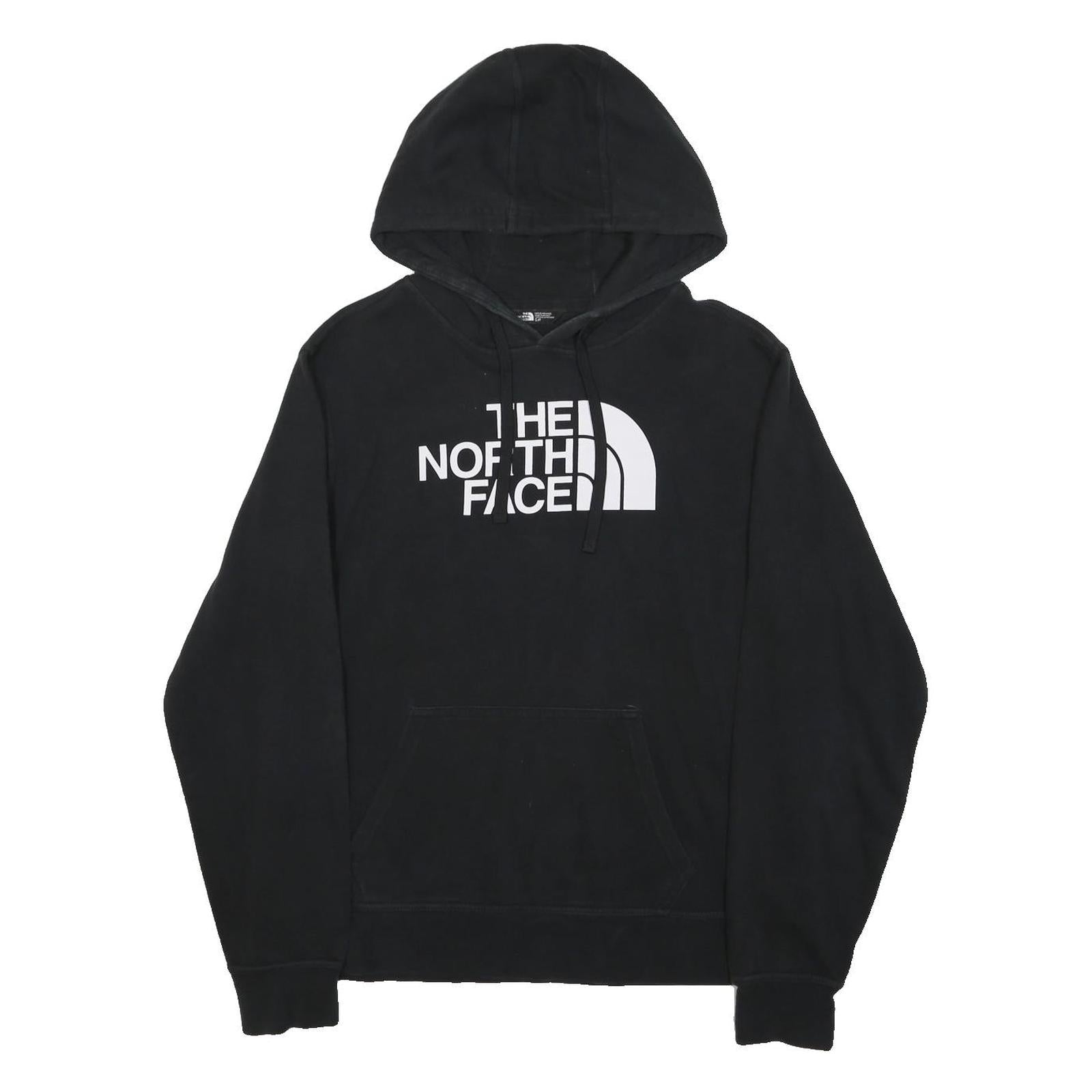 THE NORTH FACE Mens Black Hoodie S Cotton Blend Pullover Casual Logo Sweatshirt