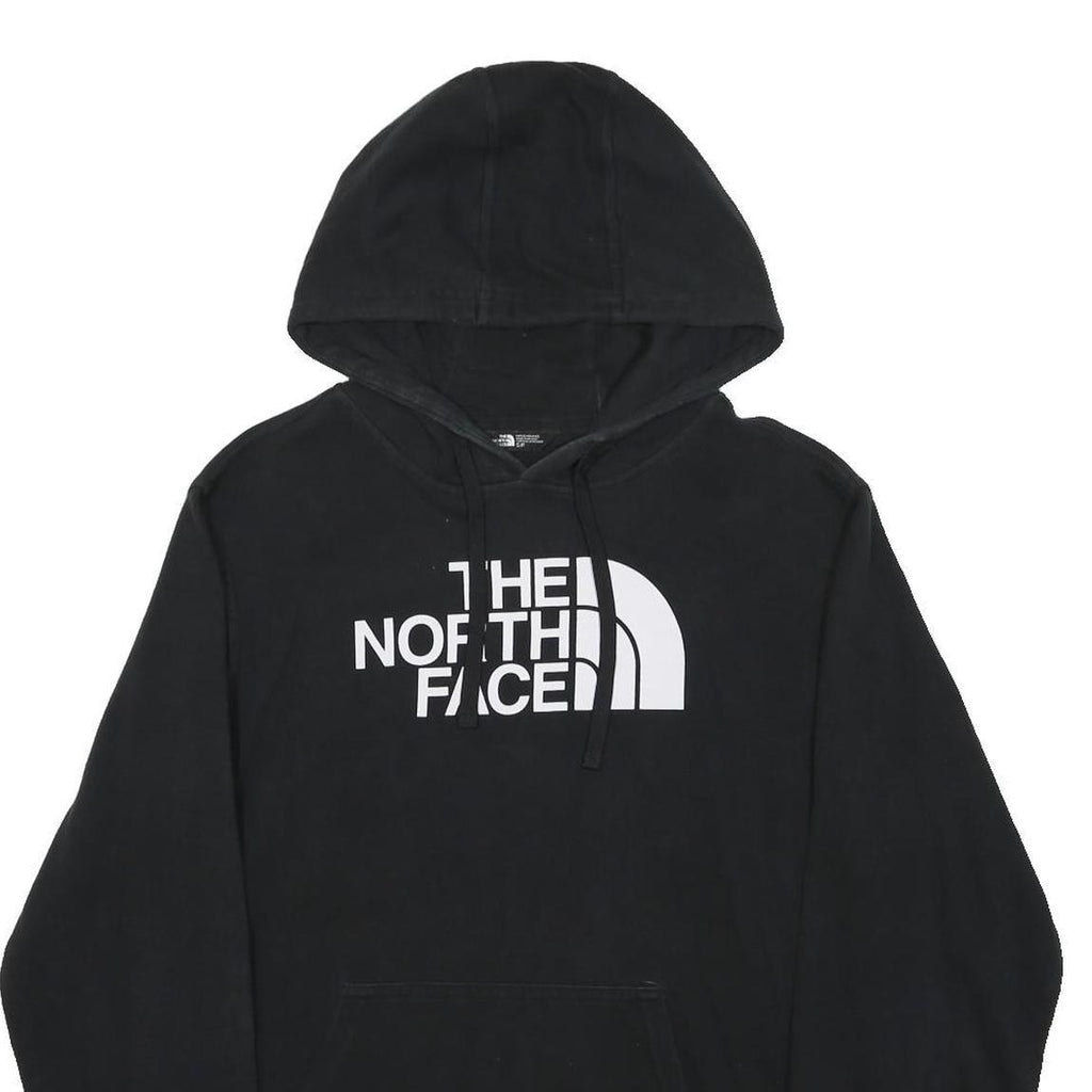 THE NORTH FACE Mens Black Hoodie S Cotton Blend Pullover Casual Logo Sweatshirt