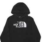 THE NORTH FACE Mens Black Hoodie S Cotton Blend Pullover Casual Logo Sweatshirt