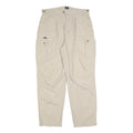 NOMAD Womens Cotton Blend Beige Relaxed Straight Trousers W34 L32 Casual Cargo