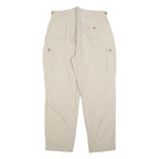 NOMAD Womens Cotton Blend Beige Relaxed Straight Trousers W34 L32 Casual Cargo