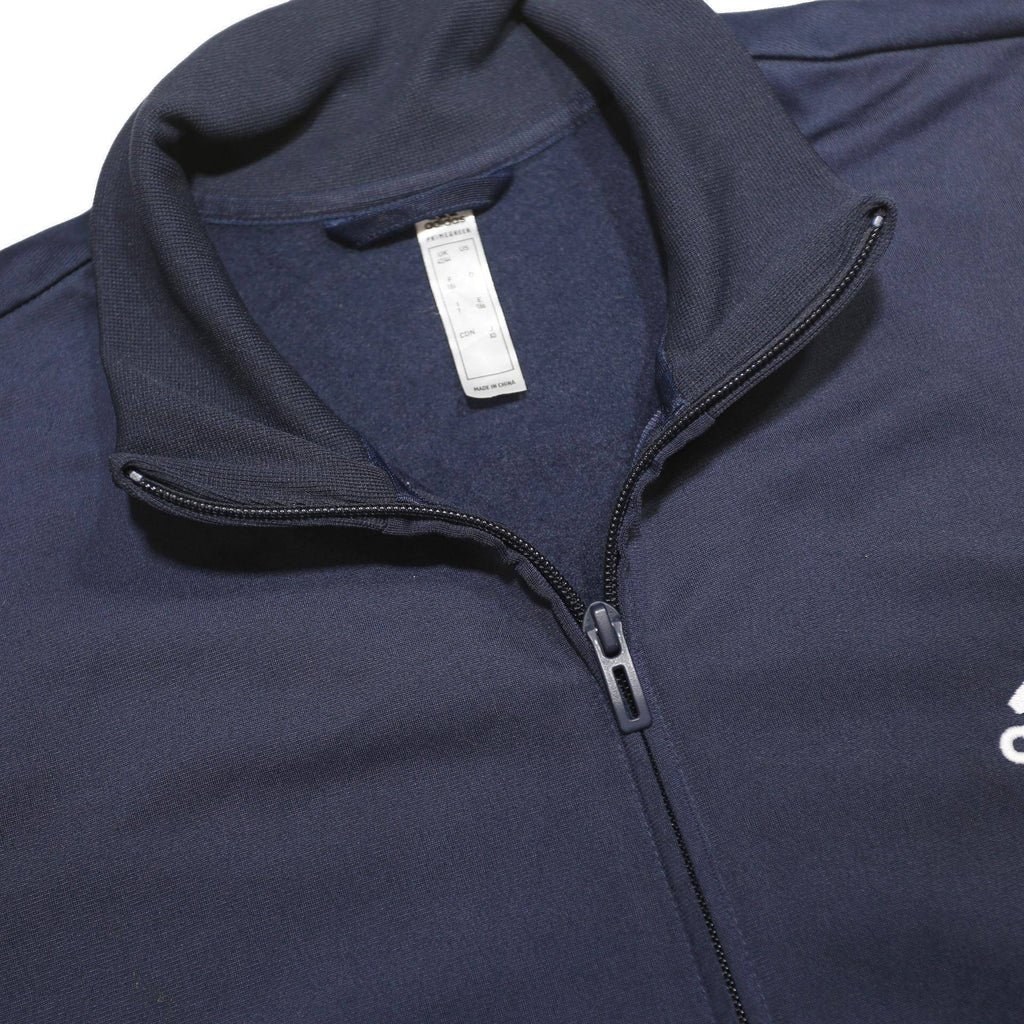 ADIDAS Mens Blue Jacket L Polyester Zip Logo Track Sportswear