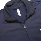 ADIDAS Mens Blue Jacket L Polyester Zip Logo Track Sportswear