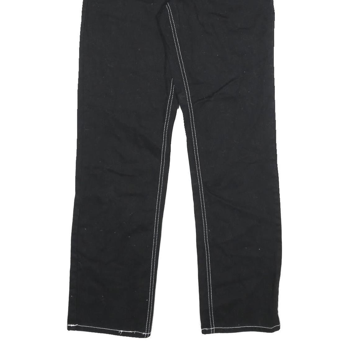 FIVE STAR Womens Black Regular Fit Straight Denim Jeans Cotton Blend W26 L30