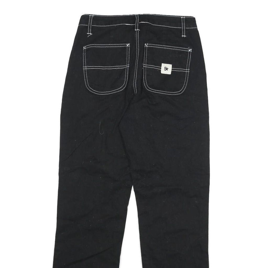 FIVE STAR Womens Black Regular Fit Straight Denim Jeans Cotton Blend W26 L30
